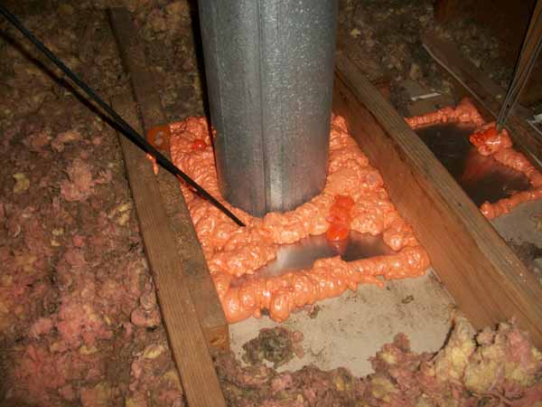 air insulation attic sealing foam leak sealed pittsburgh temp tin energy insulating holes stop heat why wire